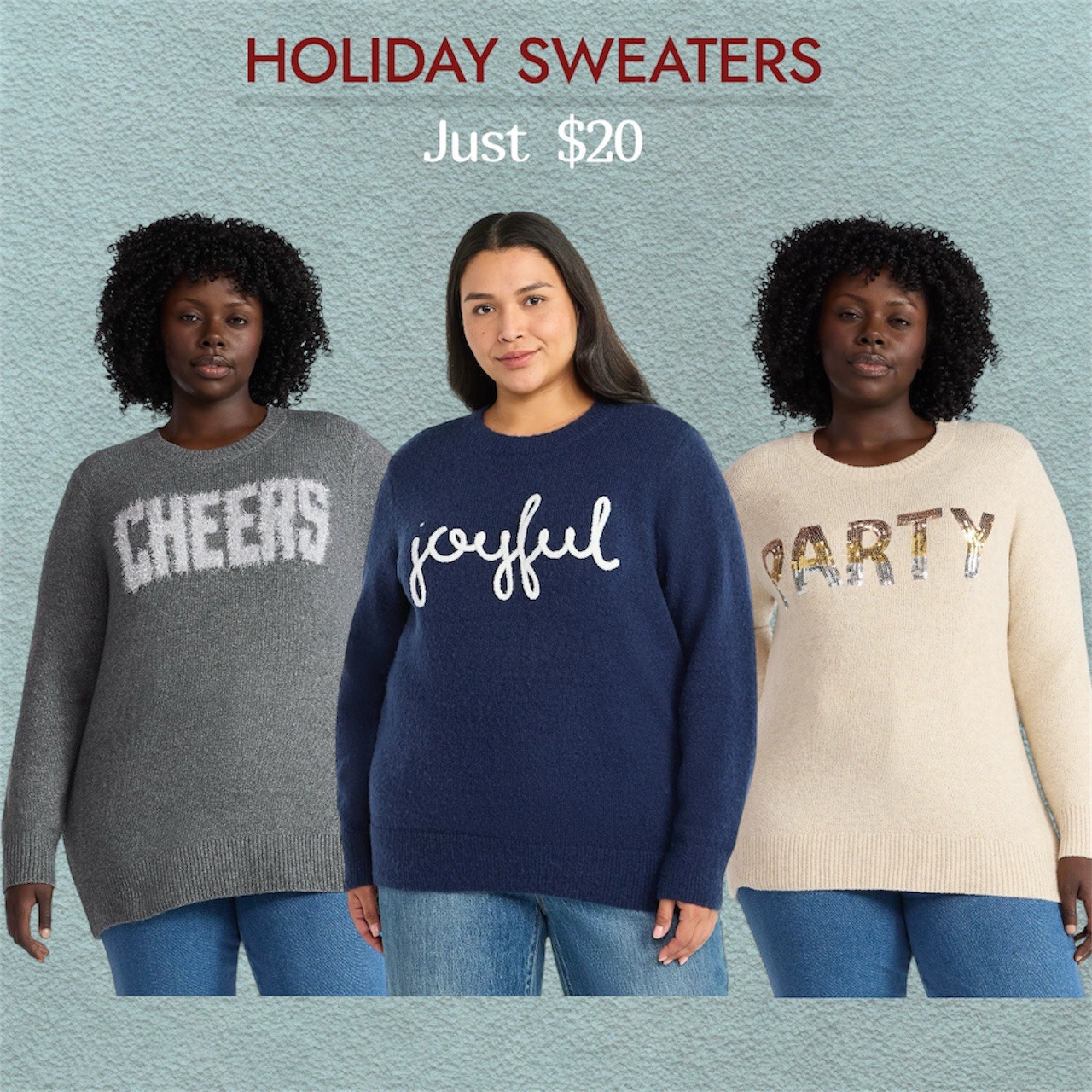Terra and Sky Women's Plus Long Sleeve holiday Sweater, Sizes 0X- 5X from Walmart. Just under $20. #LTKMidSize 

#LTKPlusSize #LTKGiftGuide #LTKHoliday

#LTKFindsUnder50