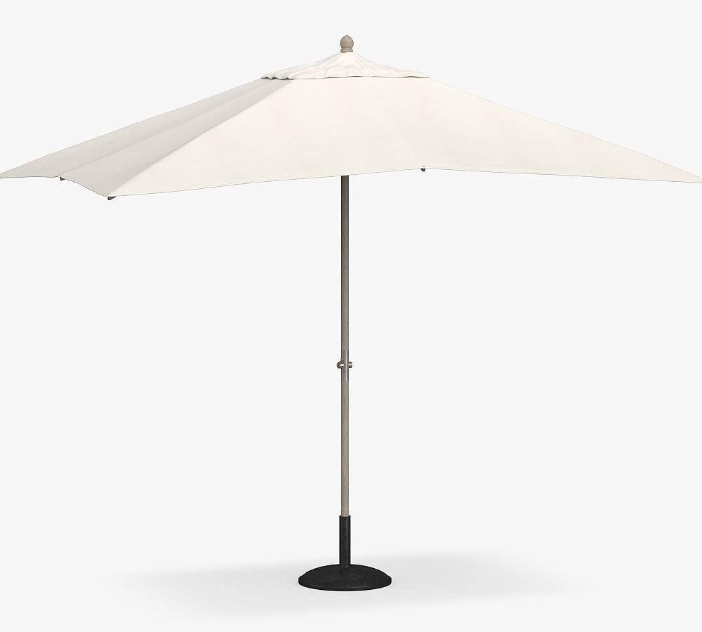 10' Rectangular Outdoor Umbrella – Eucalyptus Frame​, More Finishes Available | Pottery Barn (US)