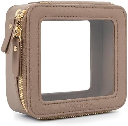 Aveniee Mini Clear Makeup Bag, Small Travel Toiletry Bag Cosmetic Bags TSA Approved, Clear Makeup... | Amazon (US)