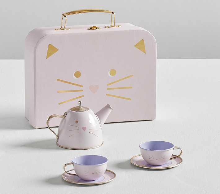 Kitty Tin Tea Set | Pottery Barn Kids