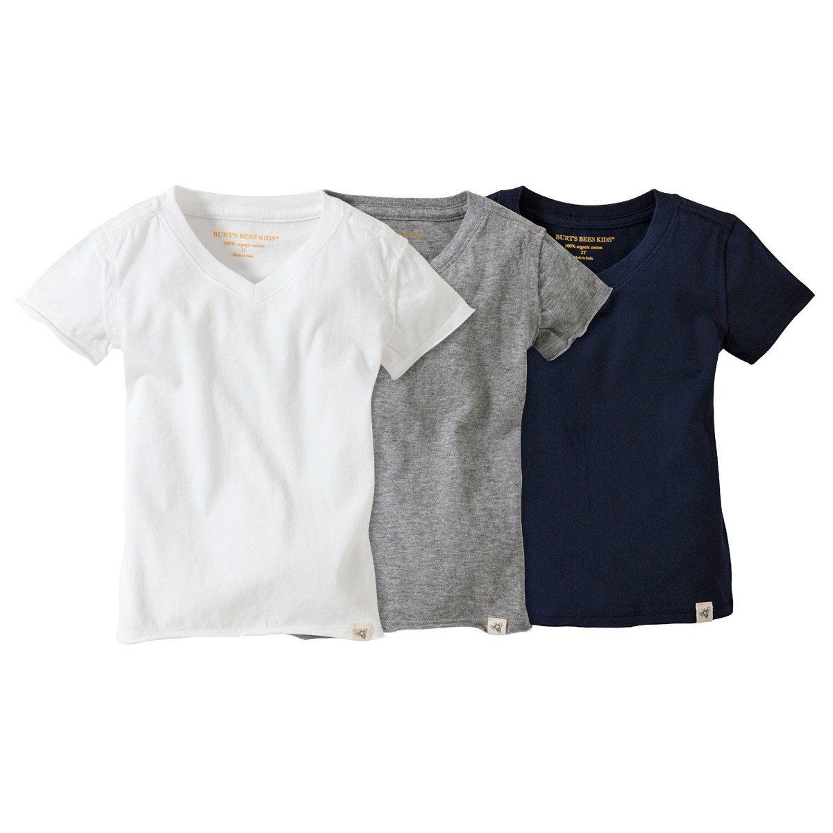 V-Neck Organic Baby Tees Set of 3 | Burts Bees Baby