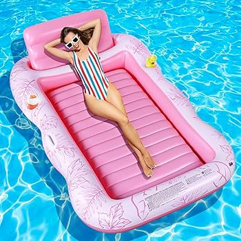 Charmofun Aufblasbarer Luftmatratze Pool, Inflatable Tanning Pool mit Tassenhalter, Pool Lounge a... | Amazon (DE)