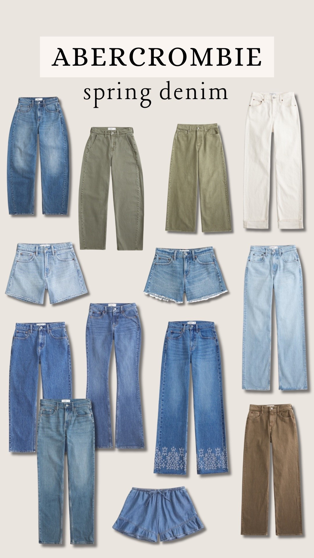 Favorite spring denim from Abercrombie! 

#LTKootd #LTKgrwm