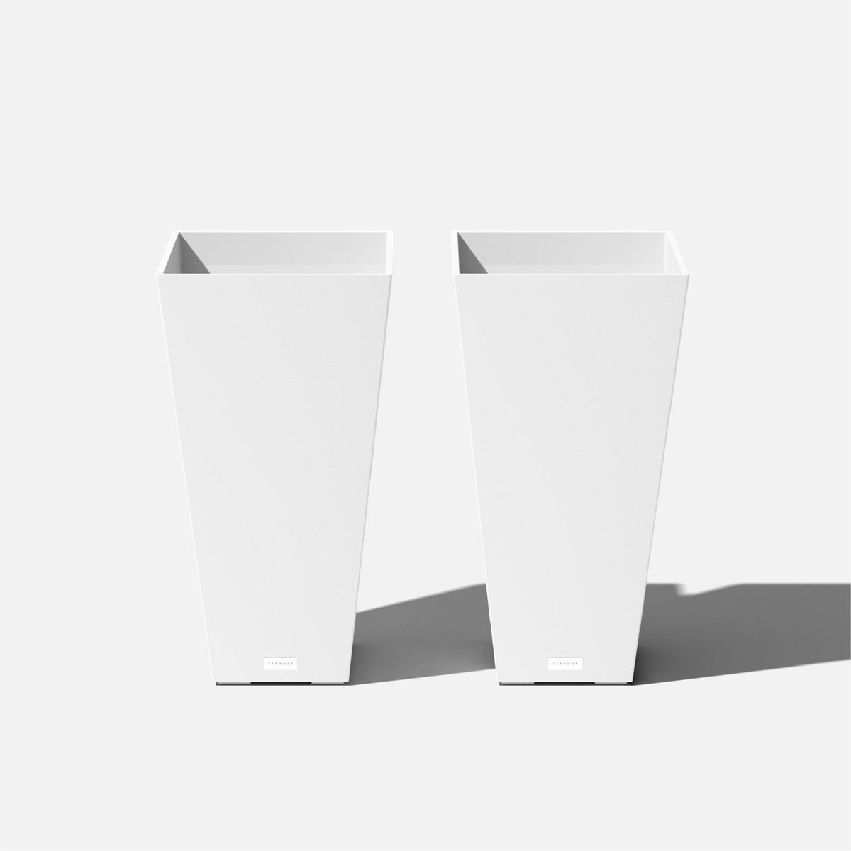 Veradek Pure Series Midland 26" Plastic Planter 2-Pack White | Target