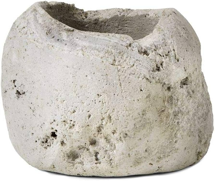 Serene Spaces Living Natural Pumice Urn Vase, Textured Lava Rock Vase for Flowers, Perfect for Li... | Amazon (US)