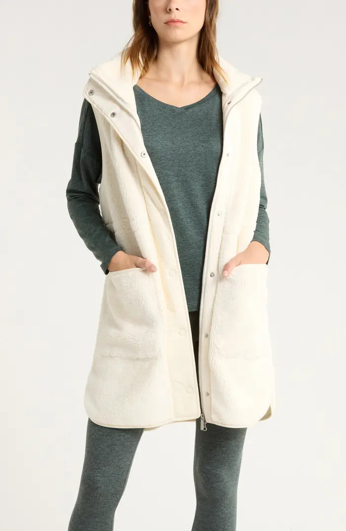 Longline Faux Shearling Vest | Nordstrom