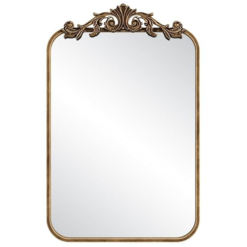 Barnyard Designs Vintage Antique Gold Mirror - Ornate Rectangular Metal Baroque French Wall Mirror for Home Decor - Great for Living Room or Bedroom (Rectangular / 20" x 30") | Amazon (US)