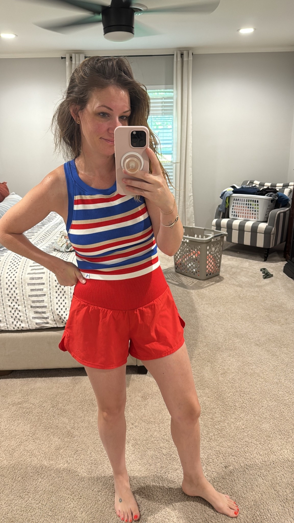 Love these tanks with built in bra and these are my favorite shorts! Have this set in two colors. 
Medium top
Small bottoms 
Target athletic outfits 
Target workout
Target set 