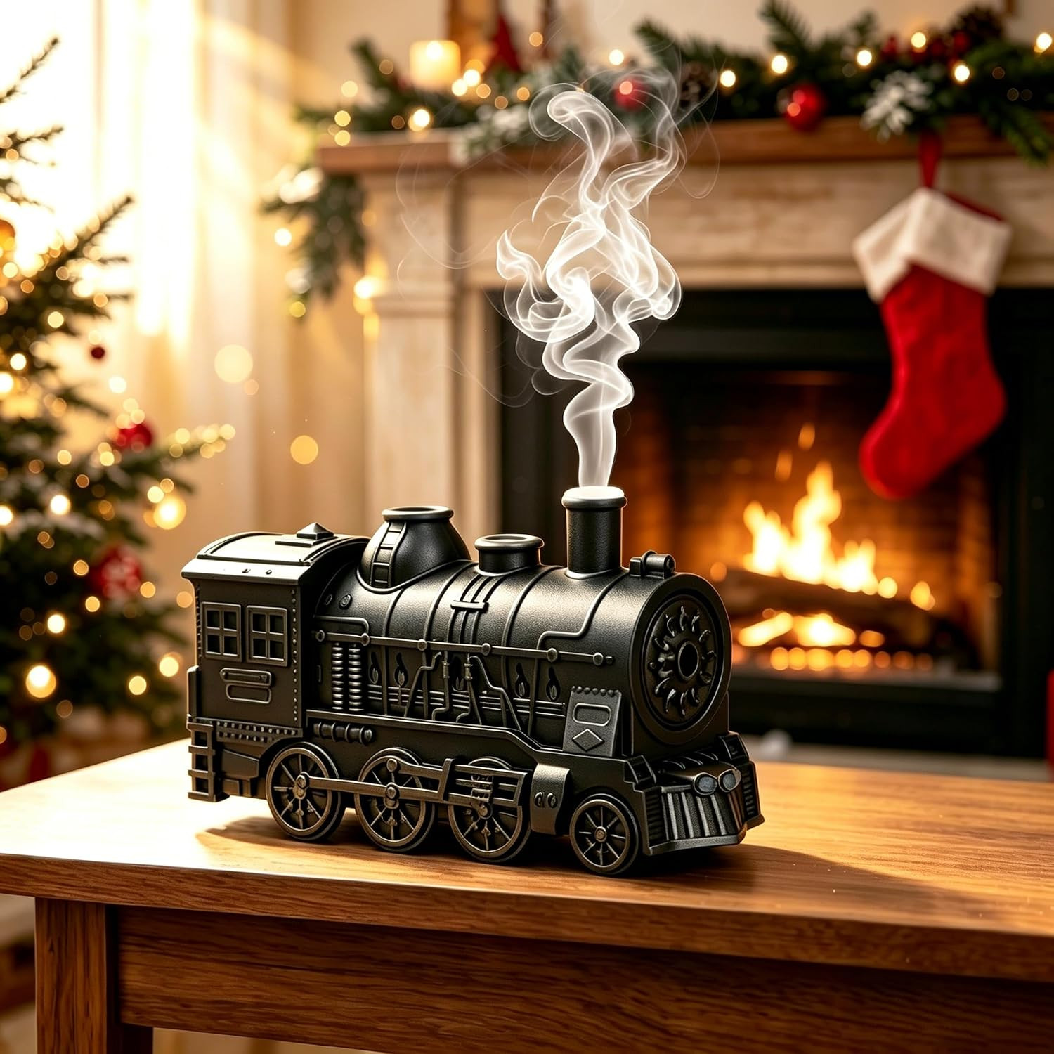 Train Diffuser Vintage Steam Train Humidifier, Black | Amazon (US)