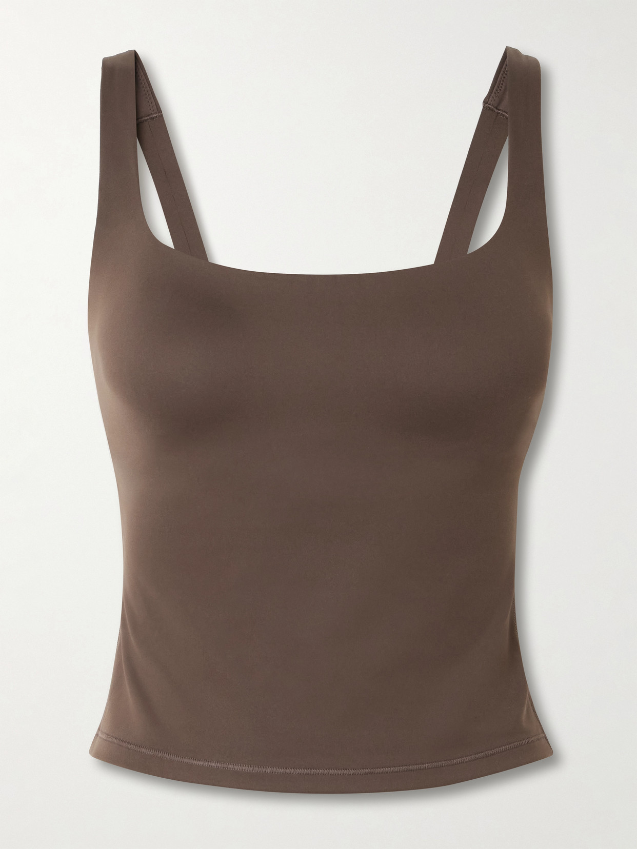 SKIMS - + Nike Square Neck Tank - Dark Sepia | NET-A-PORTER (US)