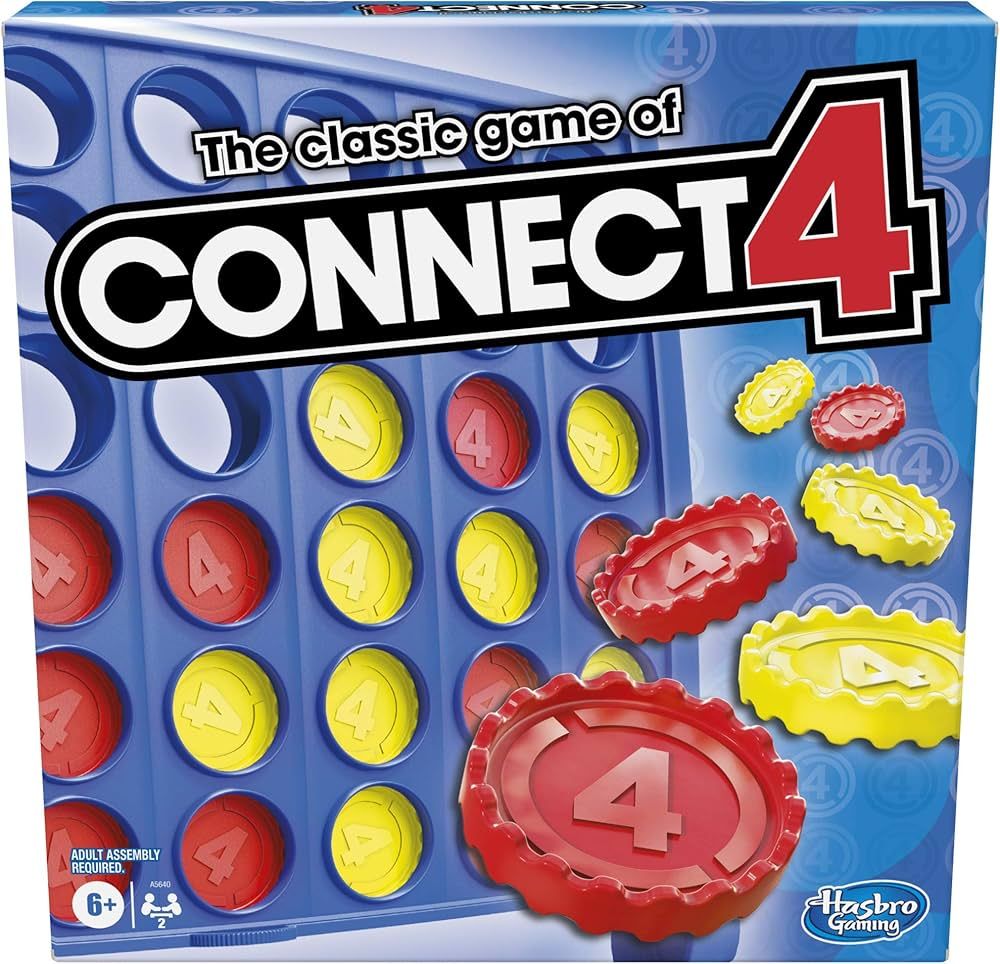 Hasbro Gaming Connect 4 Classic Grid,4 in a Row Game,Strategy Board Games for Kids,2 Player .for ... | Amazon (US)