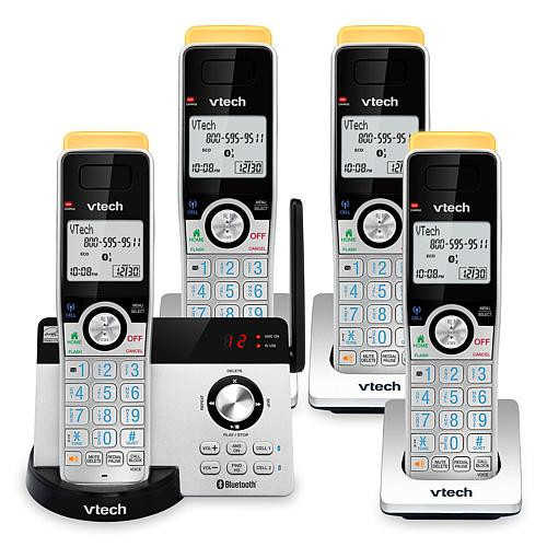 VTech 4-Handset Cordless Phones w/Connect To Cell & Super Long Range | HSN