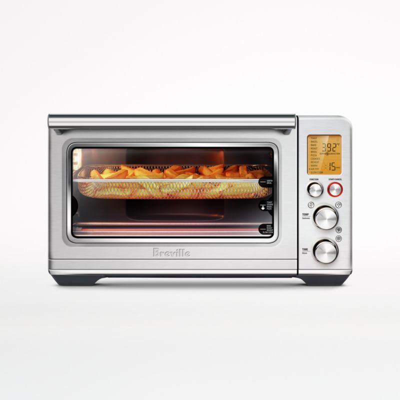Breville Brushed Stainless Steel Smart Oven Air Fryer Toaster Oven + Reviews | Crate & Barrel | Crate & Barrel