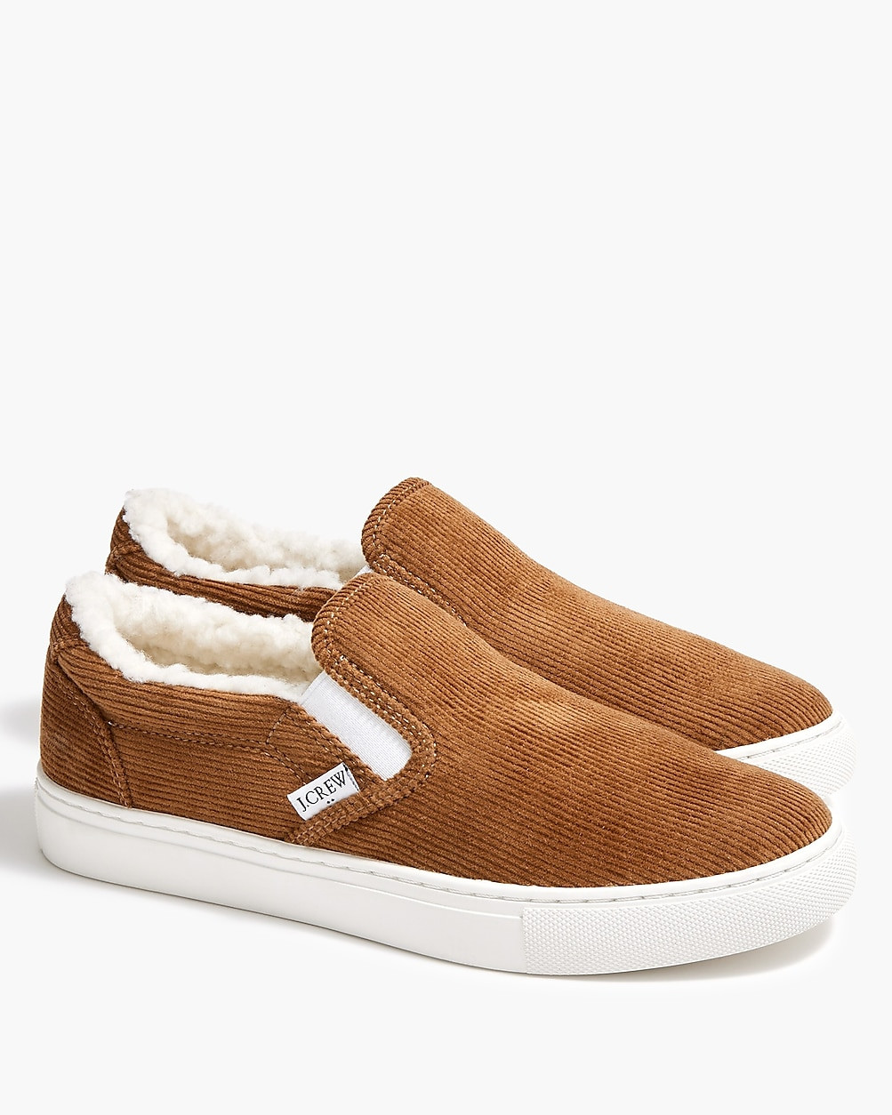 Corduroy slip-on sneakers with sherpa lining | J.Crew Factory