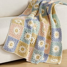 Daisy Crochet Throw | Pottery Barn Teen