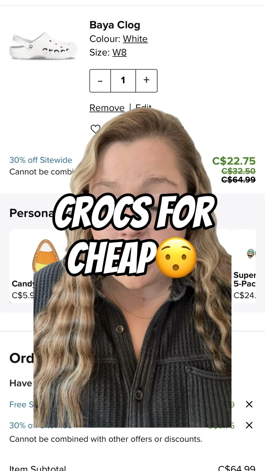 Use code CROC30. Ends tonight! 