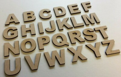Wooden Letters Numbers Alphabet MDF Shapes Decorating Scrapbook Embellishments  | eBay | eBay UK
