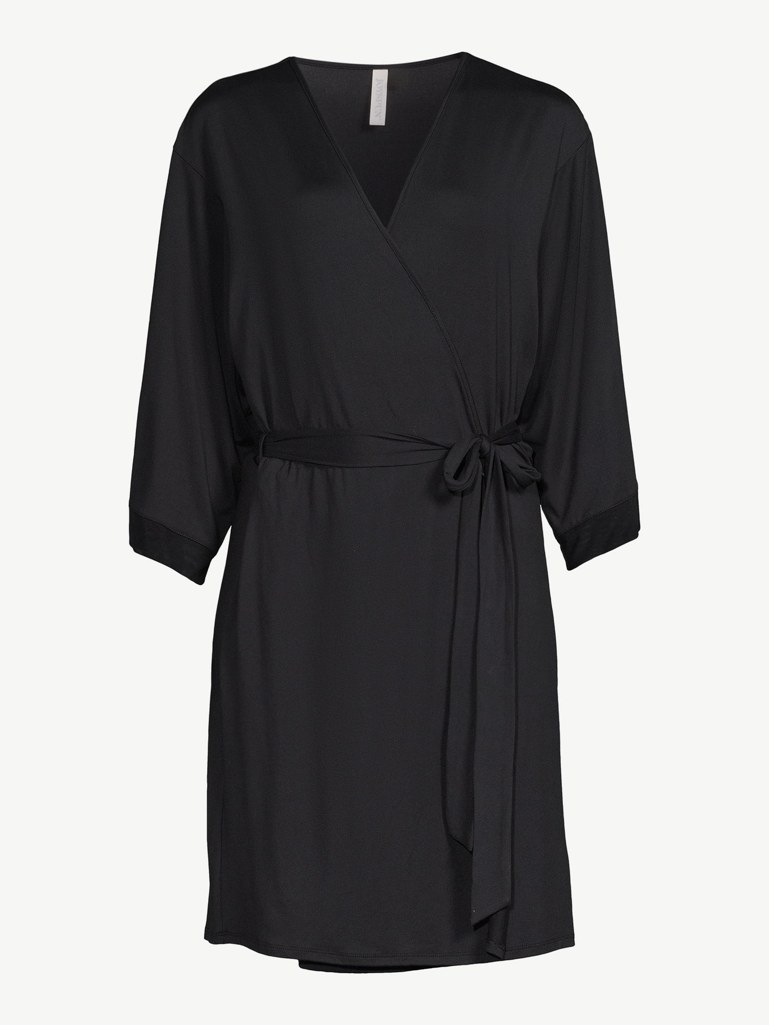 Joyspun Women’s Mesh Trim Knit Wrap Robe, Sizes up to 3X - Walmart.com | Walmart (US)