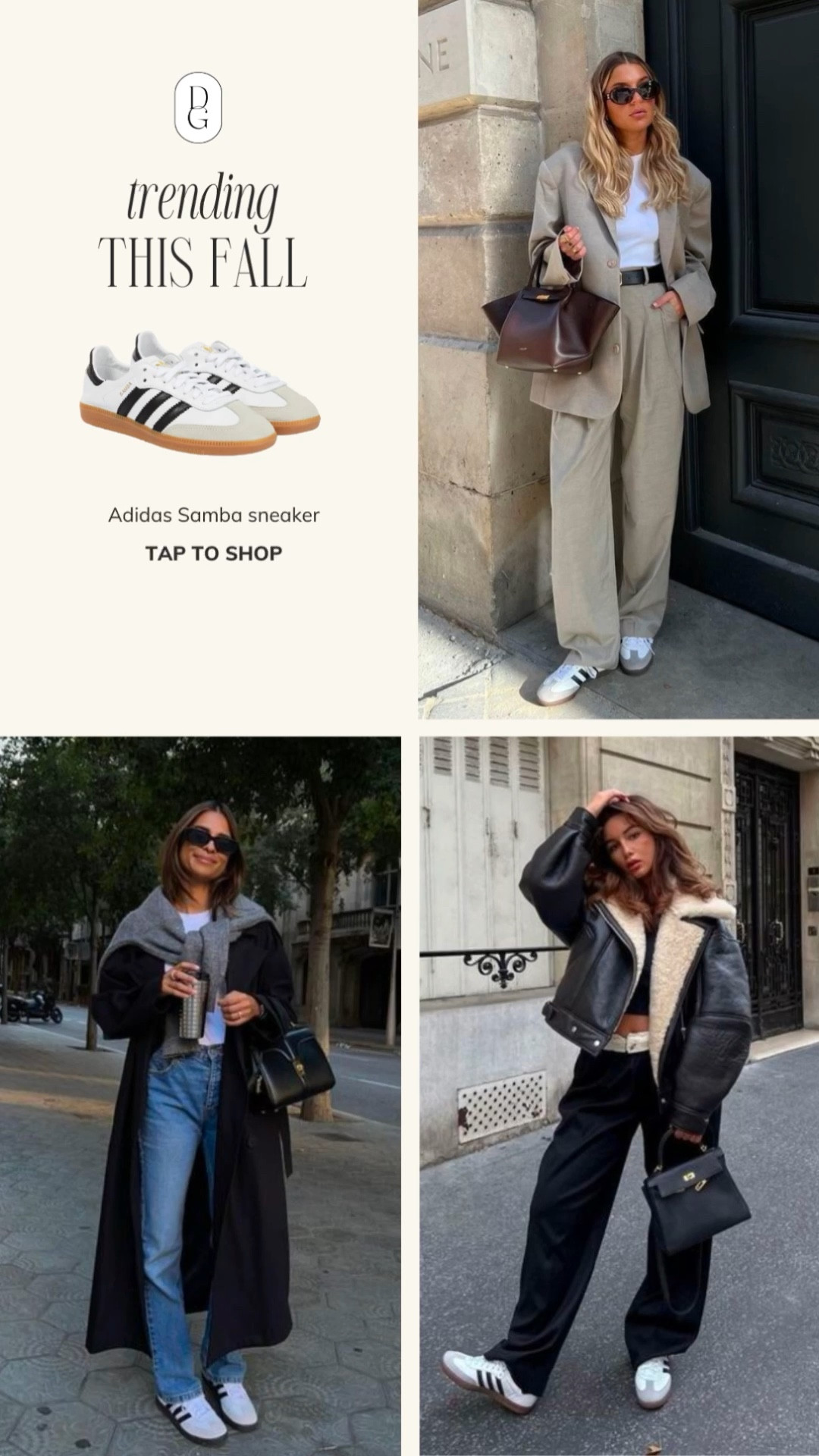 Adidas Samba Sneaker // Trending this Fall 🍁

fall 2024 trends, fall trend, fall trends, fall shoes, fall shoe trends, adidas sambas, adidas sneakers, adidas samba outfit, fall sneakers, neutral fall outfit 

#LTKSeasonal #LTKStyleTip #LTKShoeCrush