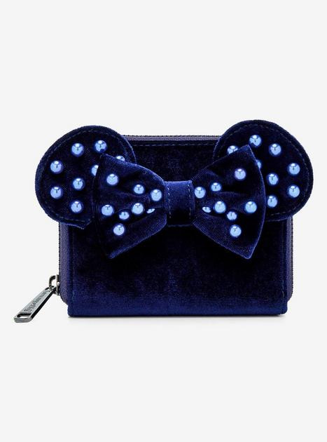 Loungefly Disney Minnie Mouse Velvet Pearl Ears Zip Wallet — BoxLunch Exclusive | BoxLunch