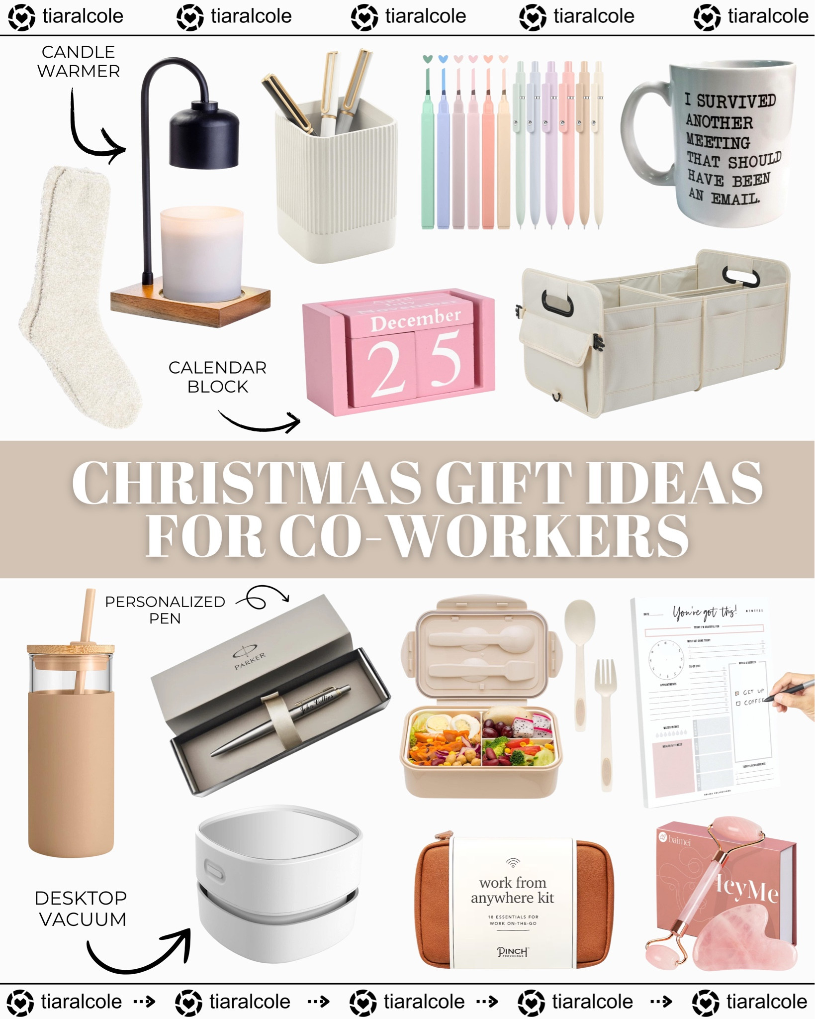 The ultimate Christmas Gift Guide for Your Coworker! 🎄 From desk essentials to cozy treats, find the perfect little something to brighten their holiday season! #giftguide #giftideas #giftsforcoworker #holidaygiftguide #christmasgifts

#LTKHoliday #LTKGiftGuide