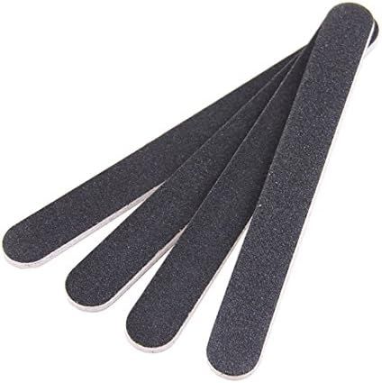 10 PCS Professional Double Sided Nail Files Emery Board Grit Black Gel Cosmetic Manicure Pedicure | Amazon (US)