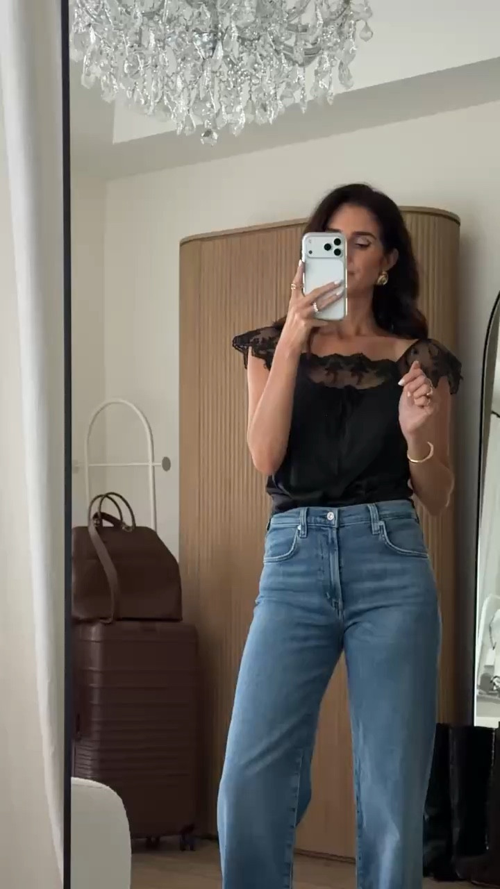 Wearing the size XS dress that I wore as a top. If jeans are usually no for you these might change you’re mind 🙌🏼 I’m just shy of 5-7” wearing the size 25 ( run true to size) in the color STELLA

 I’m also linking below other jeans I own and love #stylinbyayin #jeans #aylin

#LTKootd #LTKSeasonal #LTKgrwm