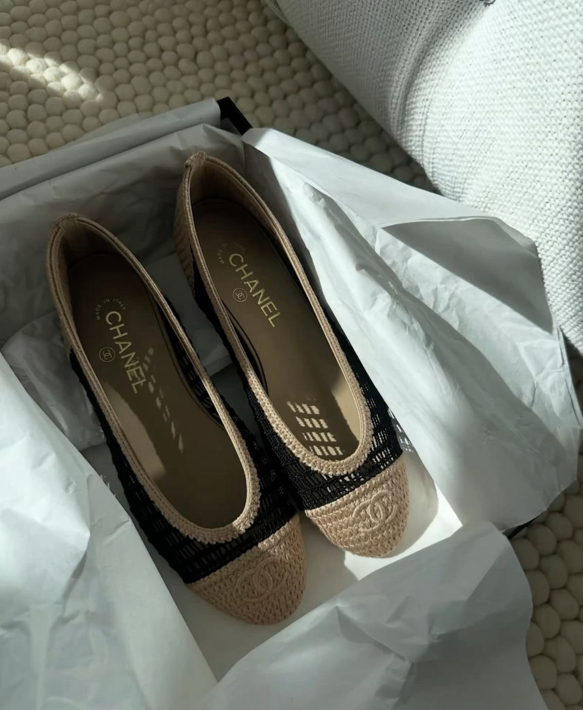 Crochet chanel ballet flats, perfect for summer. So breathable and true to size! 

#LTKspring #LTKsummer #LTKstyletip