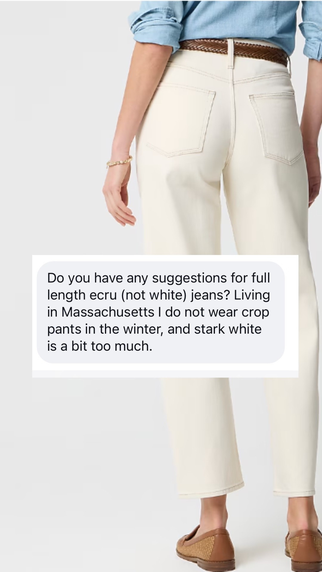 Sharing some ecru jeans I would consider that come in tall sizes!

#LTKmomlife #LTKTall #LTKWorkwear