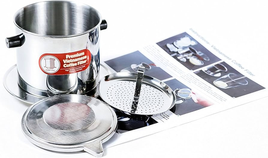 Vietnamese Coffee Filter Set. Also known as a Vietnamese Coffee Maker or Press 8oz. Gravity Inser... | Amazon (US)