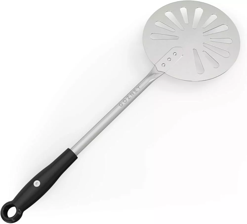 LRUI Turning Pizza Peel with 8 Aluminum Round Pizza Paddle,20.5