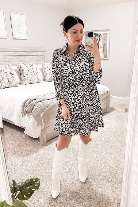 Amazon dress, dresses, white dress, bridal shower, baby shower, maternity dress, Nashville outfit, boots, casual dress, casual outfits, date night, brunch outfit, 

#LTKstyletip #LTKSeasonal #LTKunder50