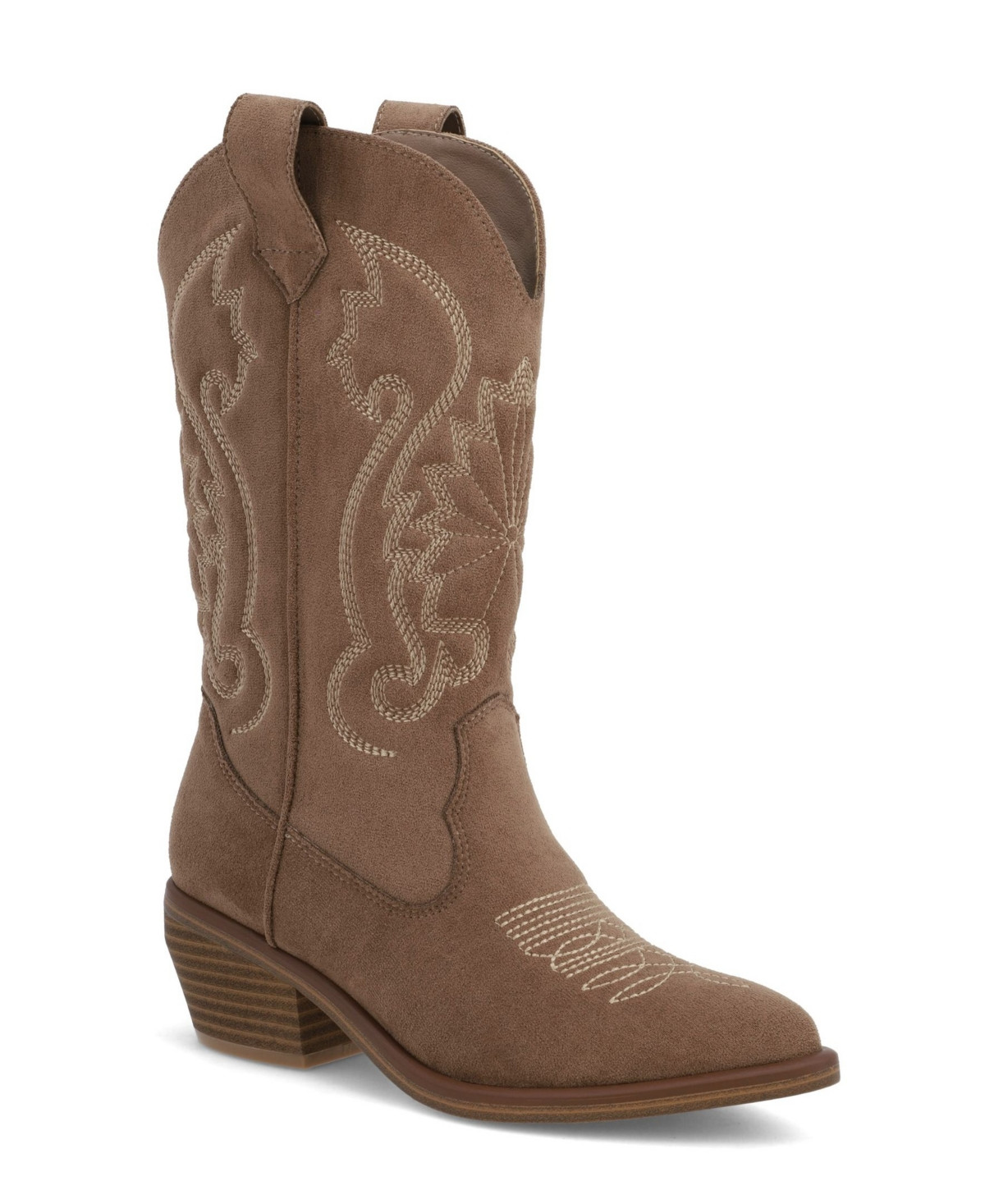 Mia Women's Kelsha Pointed Toe Western Boots - Maple | Macy's