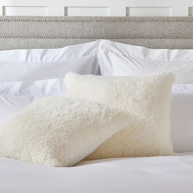 Curly Sheepskin Cushion | Bed Cover Collections | The  White Company | The White Company (UK)