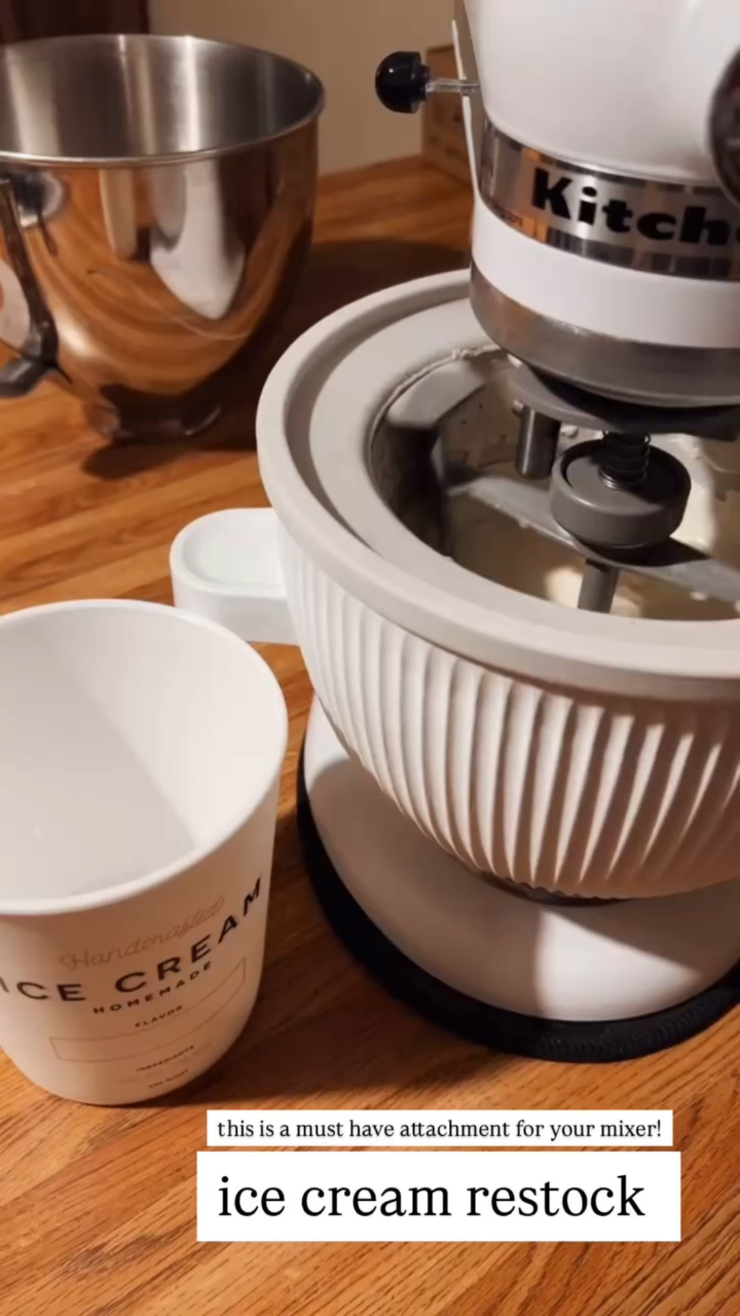 If you have a Kitchenaide mixer then you need this attachment! So easy to make your own Ice cream at home. This would be a good gift for someone too!

#LTKKids #LTKFindsUnder100 #LTKfoodie