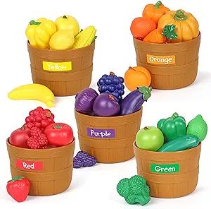 Learning Resources Farmer’s Market Color Sorting Set - 30 Pieces Age 18+ Months Toddler Learnin... | Amazon (US)