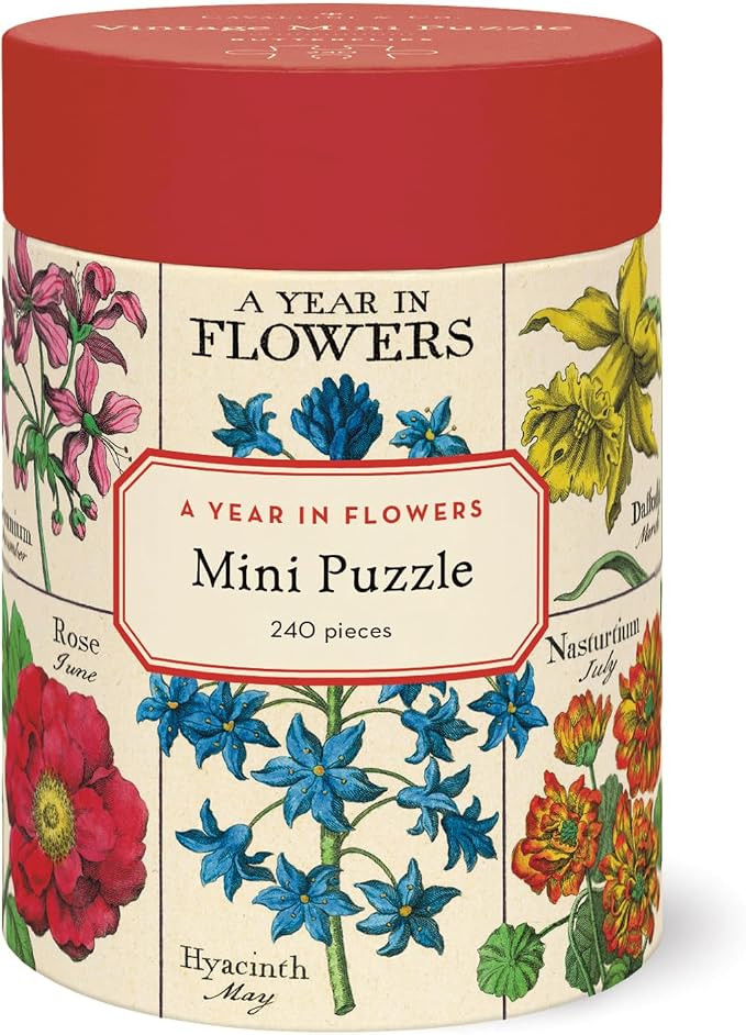 Cavallini 240 Piece Puzzle, Year of Flowers (PZLMINI/YRFLR) | Amazon (US)