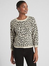 Pattern Crop Pullover Sweater | Gap US