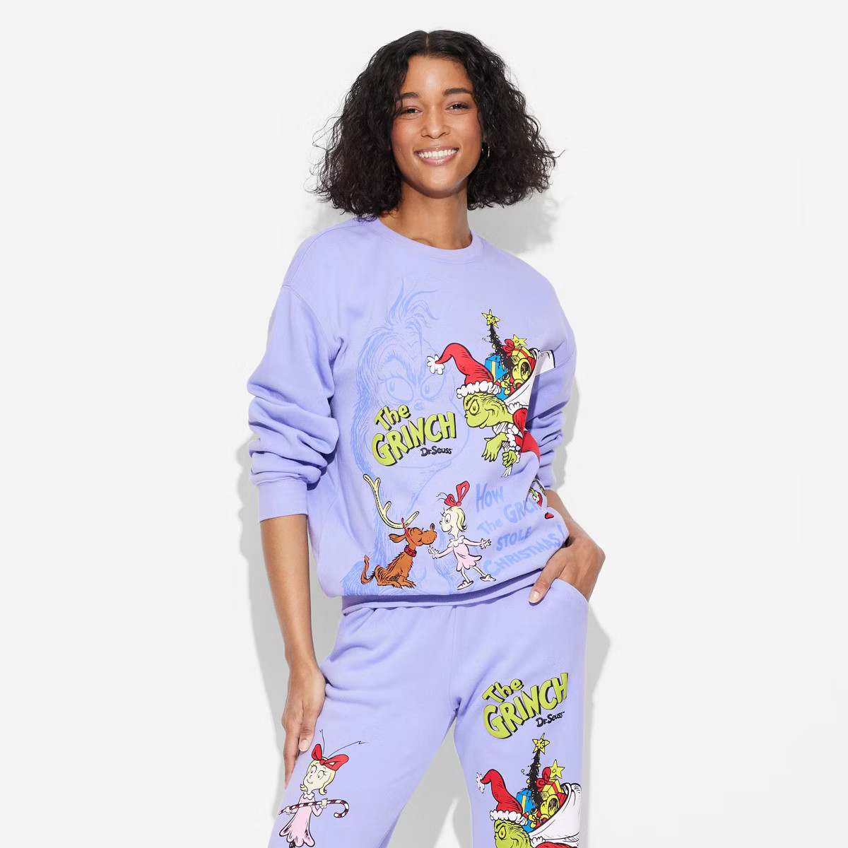 Women's The Grinch Graphic Sweatshirt - Blue | Target