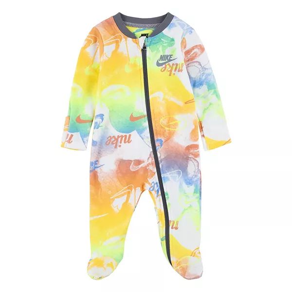 Baby Nike Logo Graphic Tie Dye Print Sleep & Play | Kohl's