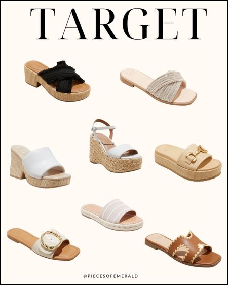 Summer sandals from target, target summer sandals, target new shoes 

#LTKfindsunder100 #LTKstyletip #LTKshoecrush