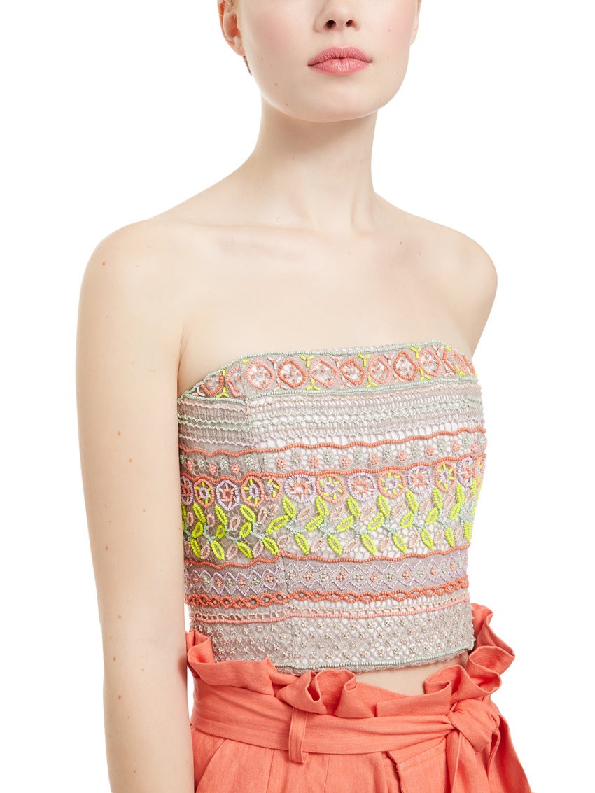 SARAPHINA BEADED BUSTIER | Alice + Olivia | Alice + Olivia