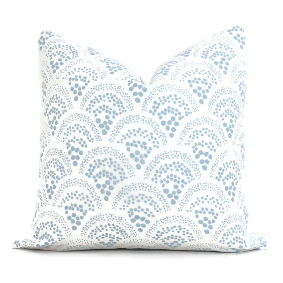 Sister Parish Light Blue Chou Chou Decorative Pillow Cover | Etsy | Etsy (US)