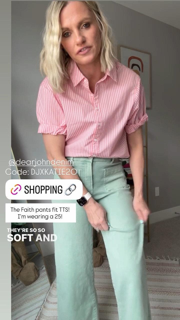 The Faith pants fit TTS! I’m wearing a 25! 
Code: DJXKATIE20 for 20% off @Dear John Denim

#LTKOver40 #LTKPetite #LTKSeasonal