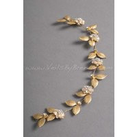 Wedding Gold Hair Vine, Leaf Bridal Headband - Chloe | Etsy (US)