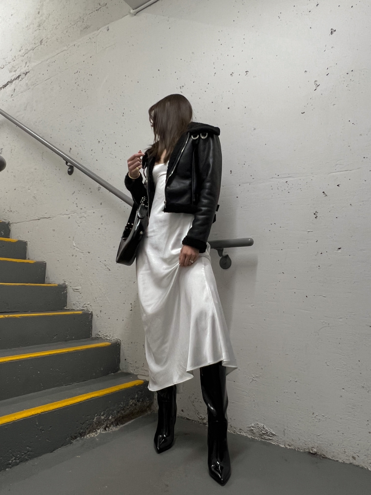 White slip dress but make it *winter*

#LTKstyletip #LTKfit #LTKSeasonal