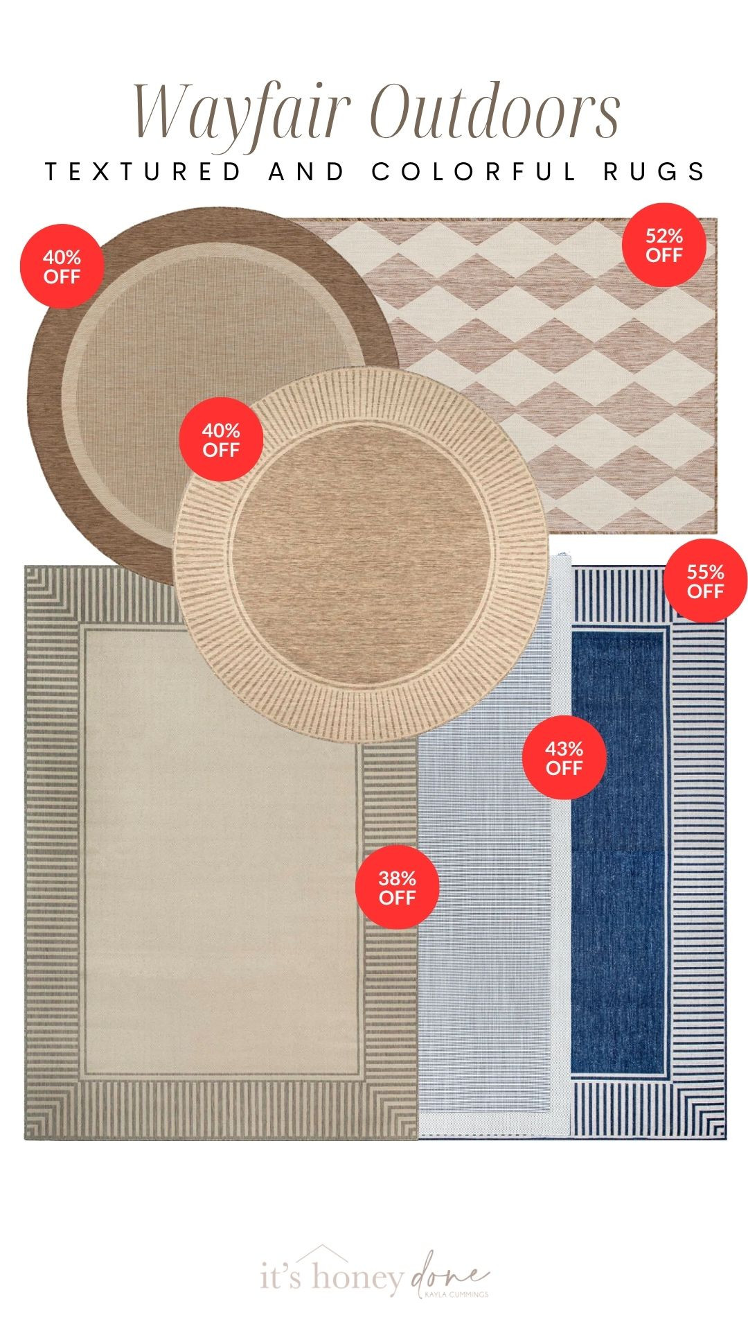Loving these outdoor rugs from @Wayfair….and they are all on sale!