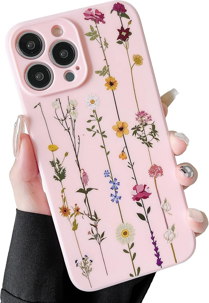 ZTOFERA Floral Case for iPhone 16 Pro Max 6.9",Cute Flower Pattern Case for Girls Women,Flexible ... | Amazon (US)