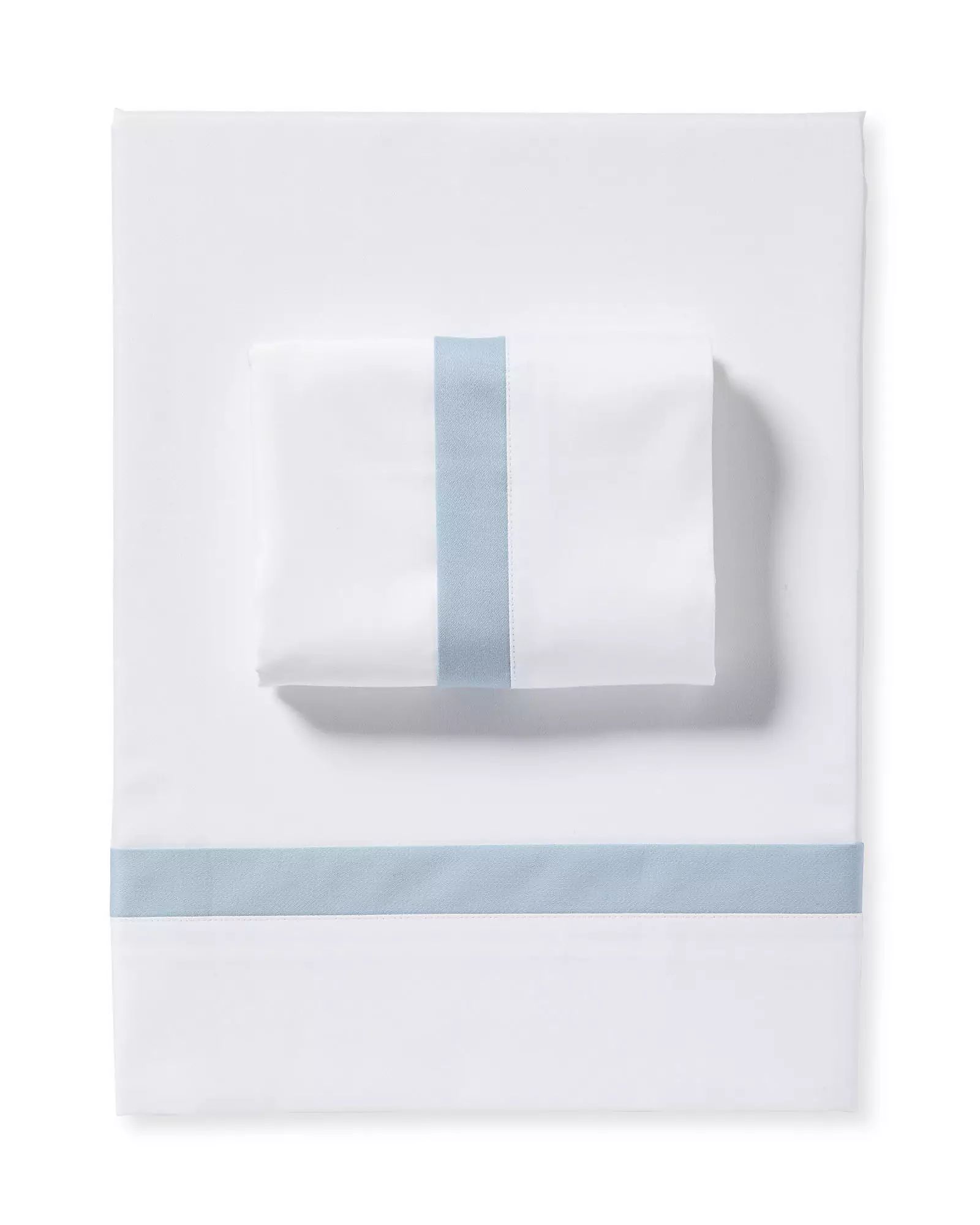 Border Frame Sateen Sheet Set | Serena and Lily