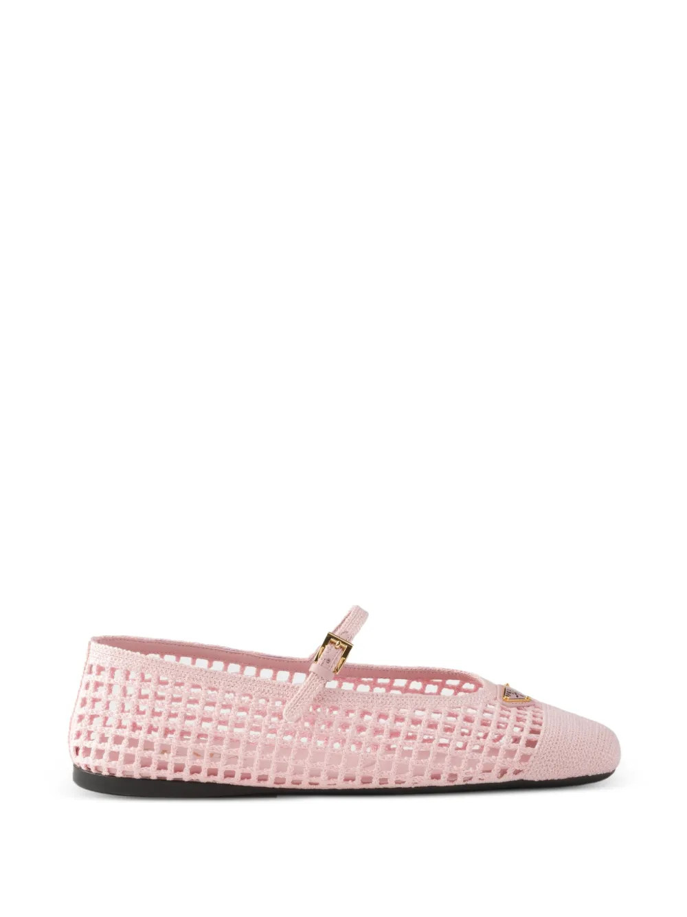 Prada Crochet Ballet Flats | Pink | FARFETCH BR | Farfetch (BR)